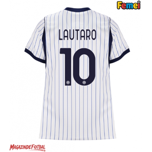 Inter Milan Lautaro Martinez #10 Tricou Fotbal Replică 2026-27 Femei Deplasare Inter Milan Lautaro Martinez #10 Tricou Fotbal Replică 2026-27 Femei Deplasare